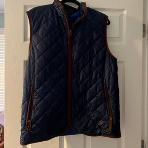 Vineyard Vines Dorset Quilted Vest (Size L) (Color: Navy)